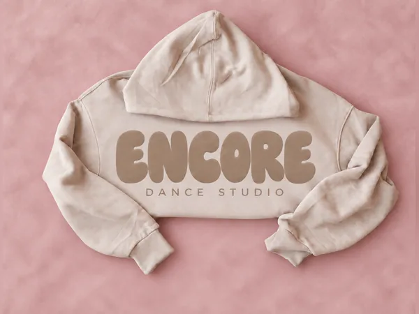 Sand Encore Taupe-Lettering Hoodie Sand Encore Taupe-Lettering Hoodie, hoodie with large taupe Encore lettering